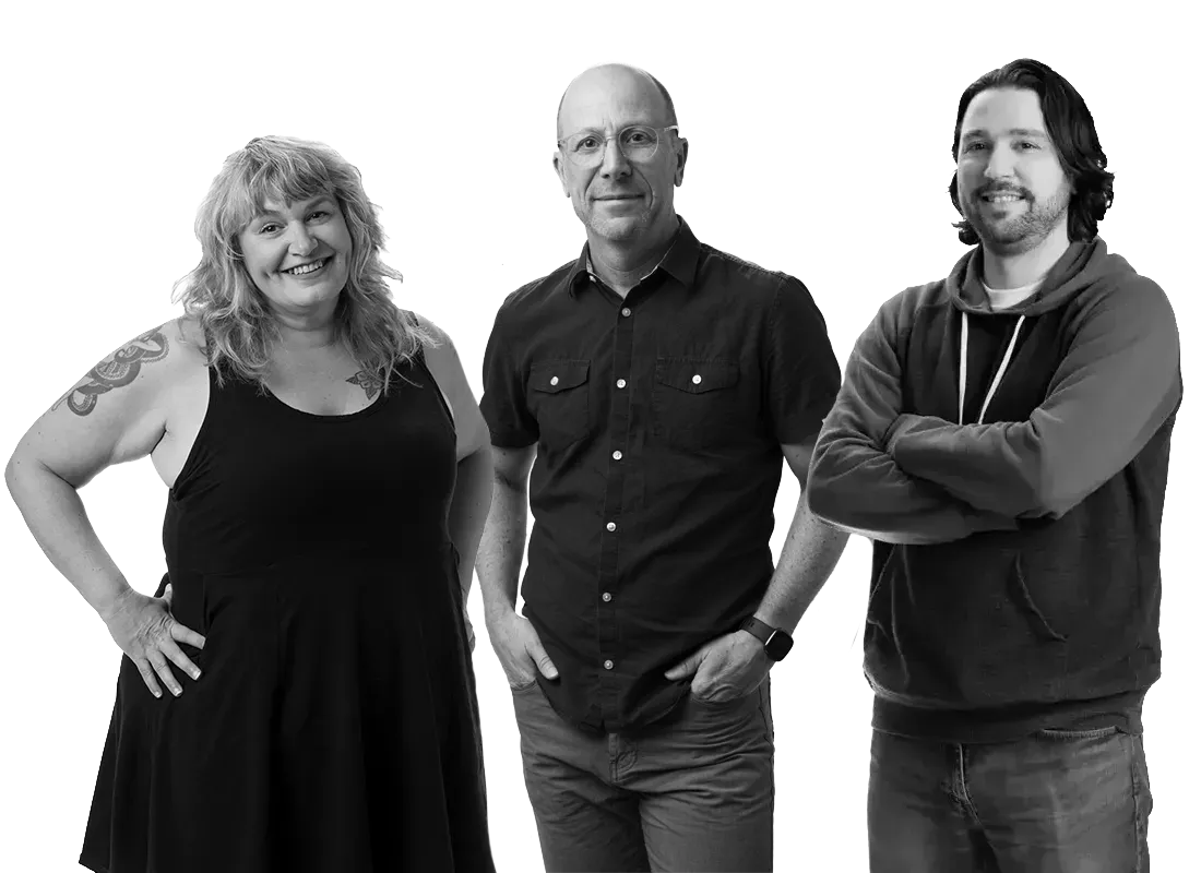 Charlene Gagnon, Oliver Hill and Luke Desroches
